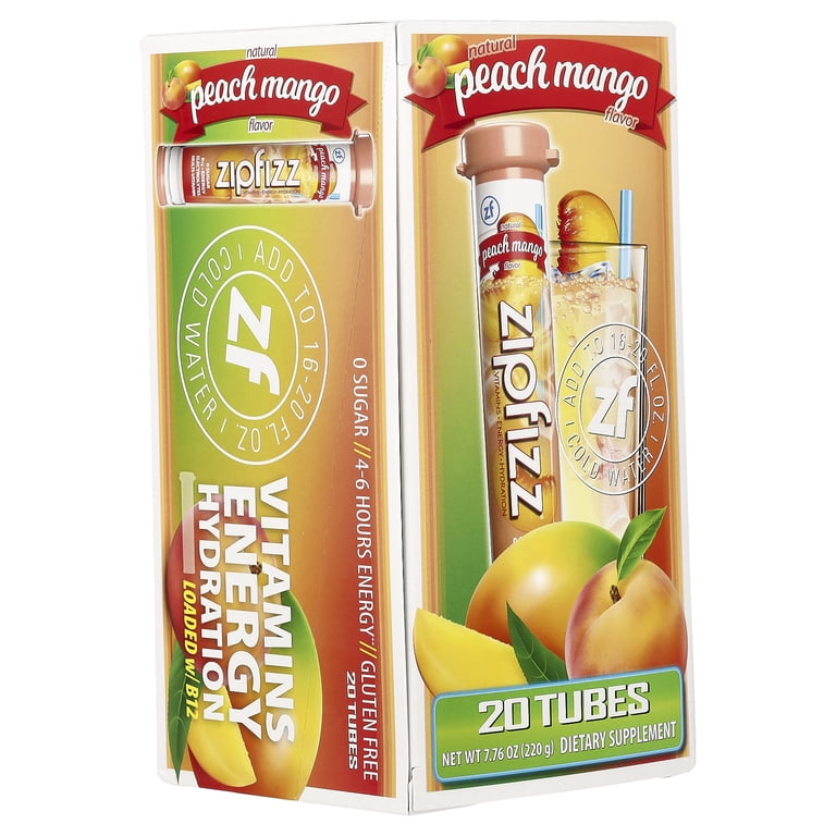 Zipfizz Energy Drink Mix, Electrolyte Hydration Powder, B12 and