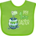 thumbnail image 3 of Inktastic My 1st Easter Dinosaur Hatching Easter Egg Boys or Girls Baby Bib, 3 of 4