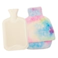 thumbnail image 1 of Bolsa de agua caliente Macarena calentador de manos forro de goma cubierta de felpa multicolor, 1 of 8