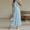 Light Blue, variant on Halter Neck Maxi Dress for Women Sleeveless Backless Flowy Chiffon Summer Beach Wedding Guest Dresses