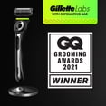 thumbnail image 2 of Recambios de afeitar para Gillette Labs con barra exfoliante para hombre y gel, 2 of 8