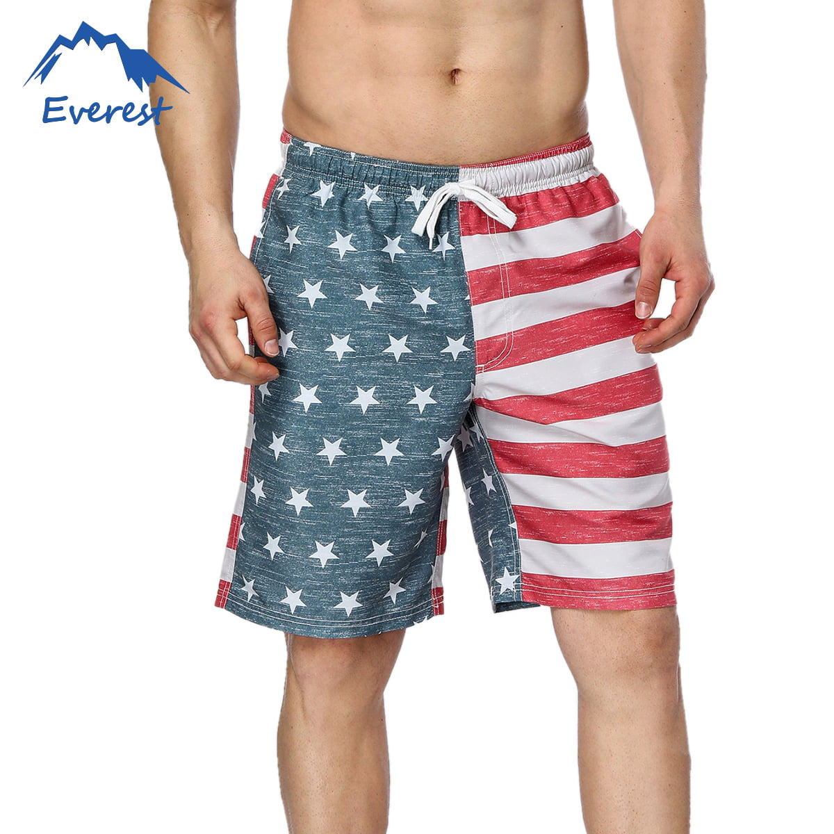 Men's Swim Trunks Board Shorts Sz 32 Patriotic/Military Theme 