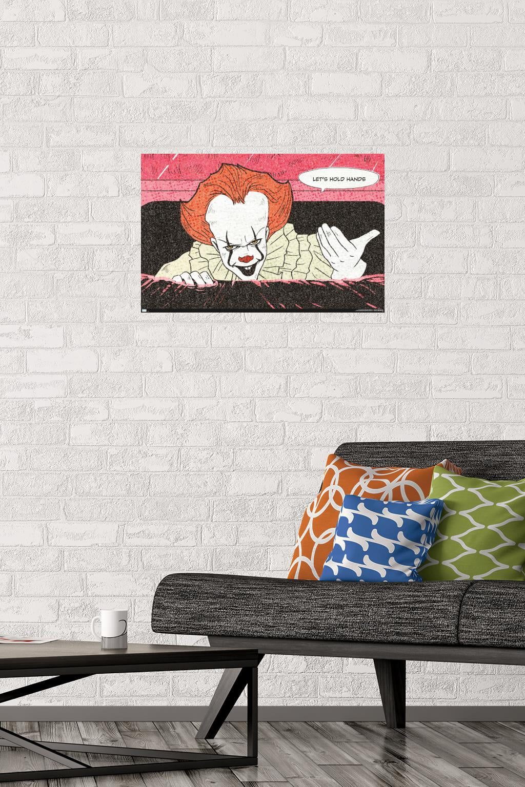 IT - Let's Hold Hands Wall Poster, 14.725" x 22.375"