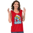 thumbnail image 4 of Smurfette Cartoon American Cutie USA Women Plus Size Tank Top Brisco Brands 3X, 4 of 5