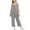 Grey-A, variant on Kids Jumpsuit Sleeveless Casual Plain Color Overalls Spaghetti Strap Romper Long Pants with Pockets Teen Summer Clothes for Tween Girls 6-7 Years