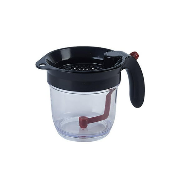 QualitChoice Fat Separator Kitchen Oil Filter Gravy Fat Separator with with Easy Bottom Release