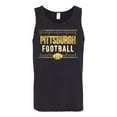 thumbnail image 2 of Wild Bobby Pittsburgh Pit Hometown City Football Fan Pride Sports Men's Graphic Tank Top, Black, Medium, 2 of 6