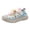 A-Light Blue114, variant on JAJAHO Girls Sandals Comfortable Closed Toe For 3-12 Years Closed Toe Hook And Loop Summer Beach Breathable Flats Stylish Shoes
