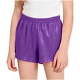 thumbnail image 3 of WAVSUF Girls Leggings Shorts Classic Fit Elastic Waist Comfort Soft Casual Summer Sports Shorts Purple Size 2, 3 of 10