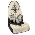 thumbnail image 2 of XYZCANDO Mountain Compass Terry Cloth Car Seat Covers Sweatproof Car Seat Towel Cover, Auto Protector, Suitable for Van Truck Seat, Fit for Cars Trucks SUVs, 2 of 6