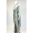 thumbnail image 3 of Sea Foam Color Readymade Saree, 3 of 4