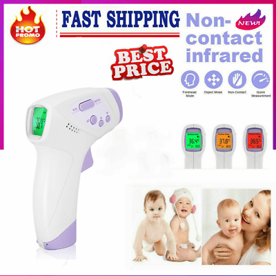 AXHKIO Forehead Thermometer Non-Contact Digital Infrared Thermometer for Fever and Baby Kids Accurate Instant Reading Adults Thermometer with LCD Display Fast delivery 