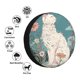 thumbnail image 4 of Balery Celestial Cat And Flowers Cubiertas para Neumáticos - Protector Resistente para Neumáticos de Camioneta, SUV, Remolque, Camper y RV-16 inch, 4 of 6