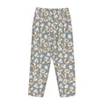 thumbnail image 3 of Lsque White Popcorn Print Women's Pajama Pants, Lounge Pant - Comfortable Home Wear,Elastic Waistband, Stylish Design-Large, 3 of 9