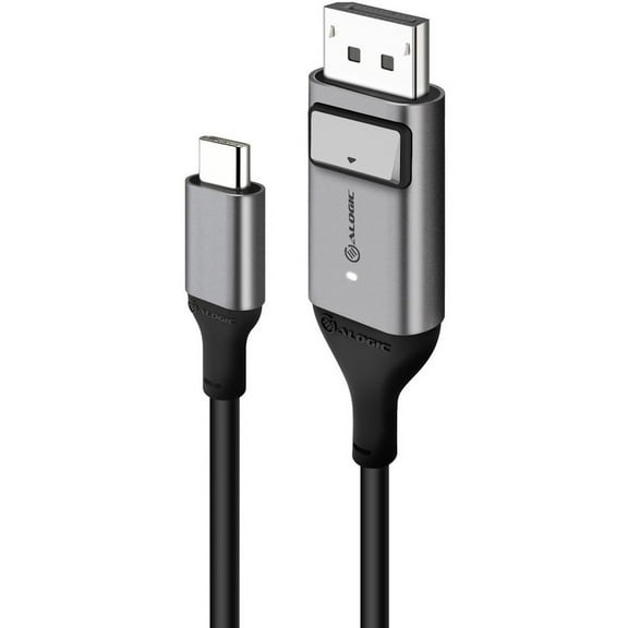 ALOGIC Ultra - DisplayPort cable - USB-C (M) to DisplayPort (M) - 6.6 ft - 4K support - space gray