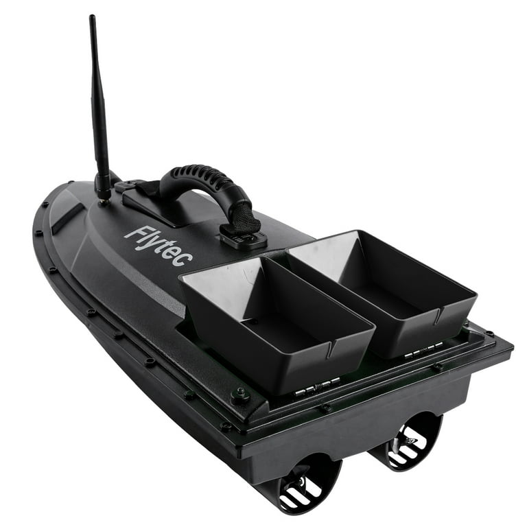 Flytec Fishing Bait Boat 500m Remote Control Bait Boat Dual Motor Fish  Finder Loading With LED Light For Fishing
