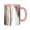 Pink, variant on Blue Dark Fabric Mix Coffee Mug Fun Custom Ceramic Mugs 11oz Black