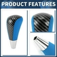thumbnail image 4 of Unique Bargains Gear Shifter Knob Automatic Stick Shifter Lever Knob for Toyota 4Runner 03-21 Faux Leather Black Blue, 4 of 6
