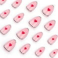 thumbnail image 4 of Valentine's Day Nail Art, Nail Stickers, Red Hearts Nail Tips for Romantic Nail Design, Wearable False Nails with Easy Application and Long-Lasting Adhesion, 4 of 7