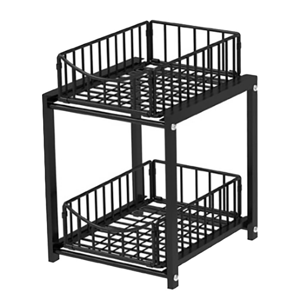 Flexible Sink Shelf Under Sink Organizer with Sliding Storage