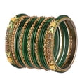thumbnail image 6 of Efulgenz Indian Bangle Set for Wedding Crystal Rhinestone Bracelet Bangle Set Indian Bridal Bangles Set for Women with Glossy Metal Bangles Party Bangle Fashion Bollywood Jewelry (38 Pcs), 6 of 6