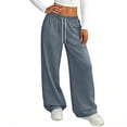 thumbnail image 6 of Hearthz Womens Pajama Bottoms Drawstring Wide Leg Womens Lounge Pants Baggy Soft Comfy Lightweight Sleep Pants for Women Soft, 6 of 7