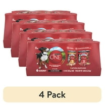 (4 pack) Purina ONE Natural Wet Dog Food, High Protein Soft Variety Pack, 13 oz Cans (6 Pack)
