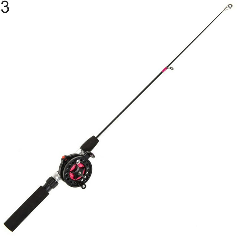 Windfall FRP Ice Fishing Rod Retractable Reel Telescopic Pole Stick for  Freshwater Saltwater, with/without Spinning Reel, Fiberglass, EVA 