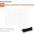 thumbnail image 4 of Picture Hang Solutions - 7 lbs Capacity 1-inch No Nail Sawtooth Picture Hangers 100 pieces per pack, 4 of 6