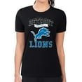 thumbnail image 4 of Women's G-III 4Her by Carl Banks Black Detroit Lions Super-Slim Fit Lightweight Team Logo Graphic T-Shirt, 4 of 5