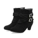 thumbnail image 2 of NECHOLOGY Botas Mujer Adulto Femenino Zapatos Botines de mujer Botas de otoño e invierno para mujer, botas con hebilla de cinturón, zapatos de mujer (Black, 8.5), 2 of 7