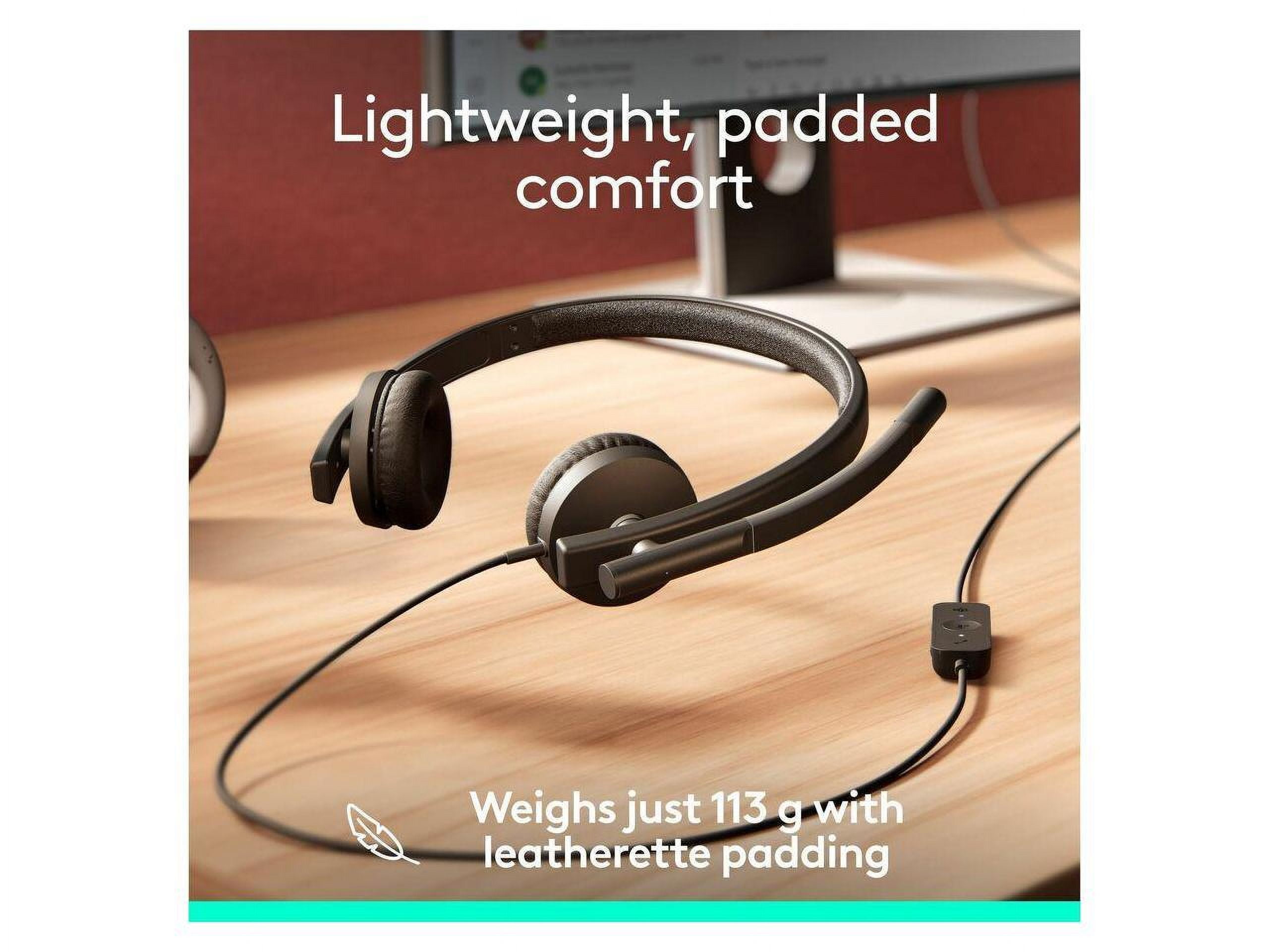 Logitech H570e USB Binaural Headset w/ Microphoen and Inline Controlls