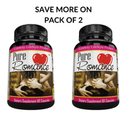 Pure Romance (Pack of 2) Libido Booster for Women, Female Enhancement Vitamins Formula Improves Mood & Desire with Horny Goat Weed, Maca Root count by Celebrity LifeStyle