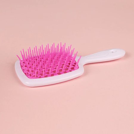 En Oferta Square Hollow Comb Color Stitching Massage