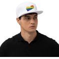 thumbnail image 6 of LGBT Flag Map of Yemen Snapback Hats for Men Women Baseball Cap Adjustable Flat Bill Sun Hat, 6 of 8