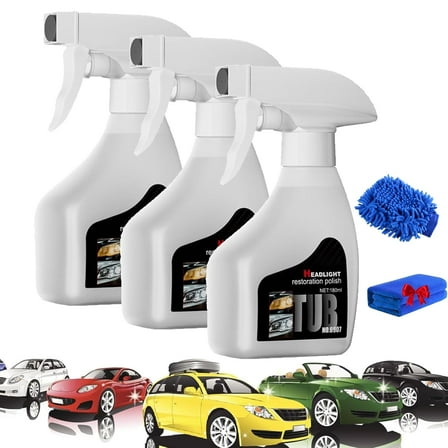 Fullofcarts Headlight Cleaner,Q4 Headlight Restoration Polish,Delighteal Automotive Headlamp Restoration Fluid Kit,5A5 Headlight Restoration Kit,Car Headlightrestoration Liquid,For All Vehicles