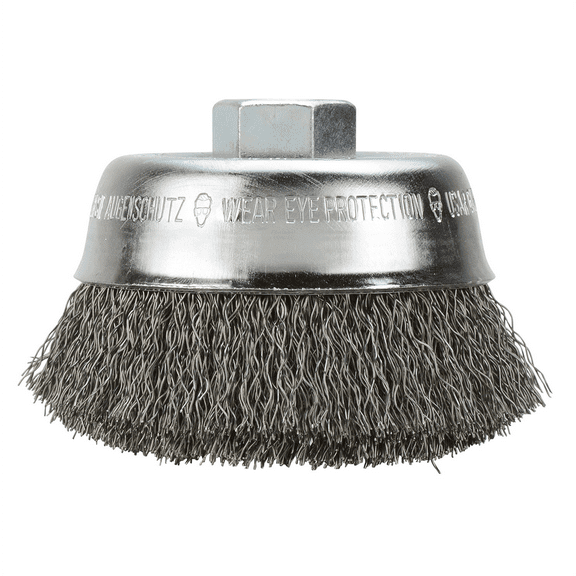 Milwaukee Tool 3-1/2" Crimped Wire Cup Brush- Carbon Steel