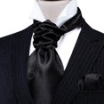 thumbnail image 3 of Conjunto de corbata Barry.Wang Ascot Silk Corbata Pocket Square para hombre, 3 of 6