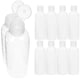 thumbnail image 4 of BRIGHTFUFU 10pcs Botellas de viaje Contenedores de almacenamiento Botellas de plástico para champú de loción (100 ml), 4 of 7