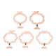 thumbnail image 1 of 5 Unids Sello de Cera Moldes de Oro Rosa de Aleación de Zinc Ahorro de Tiempo Fácil Operación Sello de Cera Anillos para 0.98in 1.18in Sello, 1 of 8