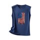 thumbnail image 4 of Camiseta holgada sin mangas con cuello redondo y estampado informal de verano para mujer Pompotops  lopia993383, 4 of 5