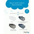 thumbnail image 2 of MeMoi 3-Pack  Soft Cotton Blend Briefs - Boys - Male, 2 of 7
