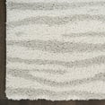 thumbnail image 4 of Nourison Modern Shag 5'3" x 7' Ivory Grey Modern Indoor Rug, 4 of 9