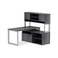 thumbnail image 4 of Lorell Hutch 2-piece Frame 59"x15"x36" Weathered Charcoal 16219, 4 of 9