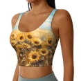 thumbnail image 2 of Fuzoiu Sunflower Field Bliss Print Women's Sports Vest,U-Back Sports Tank,Gym Vests,Athletic Sleeveless Shirts,Exercise Undershirts,Yoga, Gym, and Dance Wear-Large, 2 of 8