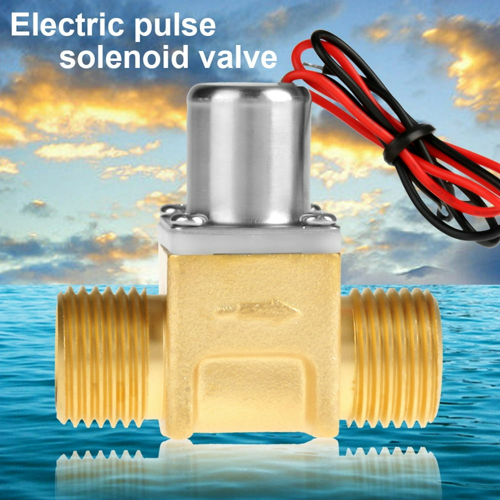 OTVIAP DC3.6V 1/2 Water Flow Pulse Valve Brass Solenoid