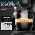 thumbnail image 5 of 3.5 Bar Espresso & Cappuccino Machine with Steam Wand, Compact Design Coffee Maker for Latte, Safety Lock & Tritan Cups, 800w, Black, 5 of 6