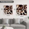 thumbnail image 5 of Cow Patterned Wooden Wall Clock Silent Non Ticking, Vintage Farmhouse Abstract Country Western Square Wall Clocks Battery Operated, Decor Clock for Home Office, Living Room, Kitchen, 12 Inch, 5 of 9
