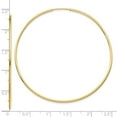 thumbnail image 3 of Auriga Fine Jewelry 10K Yellow Gold Endless Tube Hoop Earrings for Women (L-60mm ; W-60mm), 3 of 4