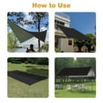 thumbnail image 5 of Rectangle Sun Shade Sail Canopy, UV Block Fabric Shelter Cloth Screen Awning for Outdoor Patio Garden, 5 of 8